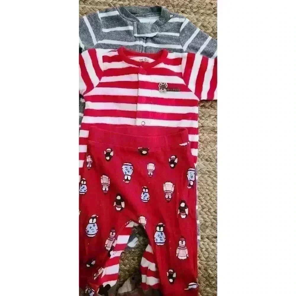 Baby Christmas Holiday Pajama Bundle 3-6months Unisex‎
